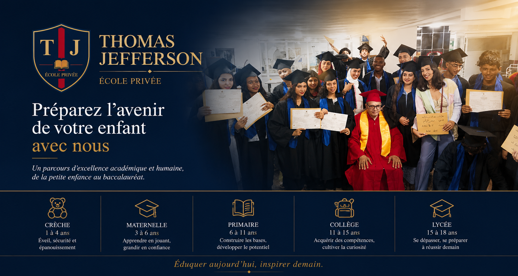École Thomas Jefferson - Salles de classe